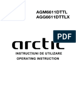 Manual de Utilizare Aragaz - Pe - Gaz - Arctic - Agm6611dttl