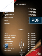 Daftar Menu