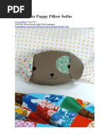 Sew A Cute Puppy Pillow Softie