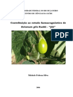 Contribuição Ao Estudo Farmacognóstico De: Solanum Gilo Raddi - "Jiló"