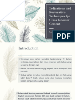 Indications and Restorative Techniques FPR Glass Ionomer Cement