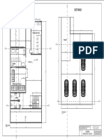 Planta baja de edificio comercial con tiendas y baños