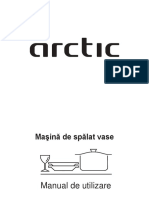 Manual de Utilizare Masina de Spalat Vase Arctic Fsae60w1