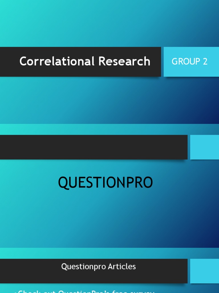 Understanding Correlational Research | PDF | Survey Methodology ...