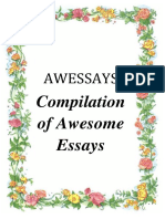 Awessays: Compilation of Awesome Essays