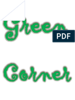Green Corner Label