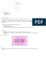 Module 8: Introduction To Cost Accounting Lecture 1: Introduction To Cost Accounting Objectives in This Lecture You Will Learn The Following