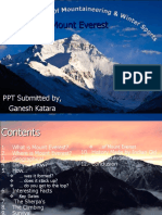 Mount Everest: PPT Submitted By, Ganesh Katara