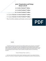 Computer Organization and Design Homework:01: Edition Edition Edition Edition Edition