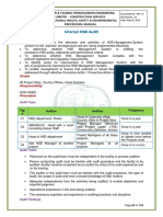 Internal HSE Audit Procedure