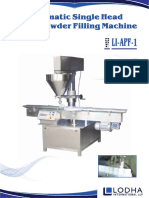 Automatic Single Auger Powder Filling Machine, LI_APF 1