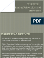 Report in Principles of Marketing