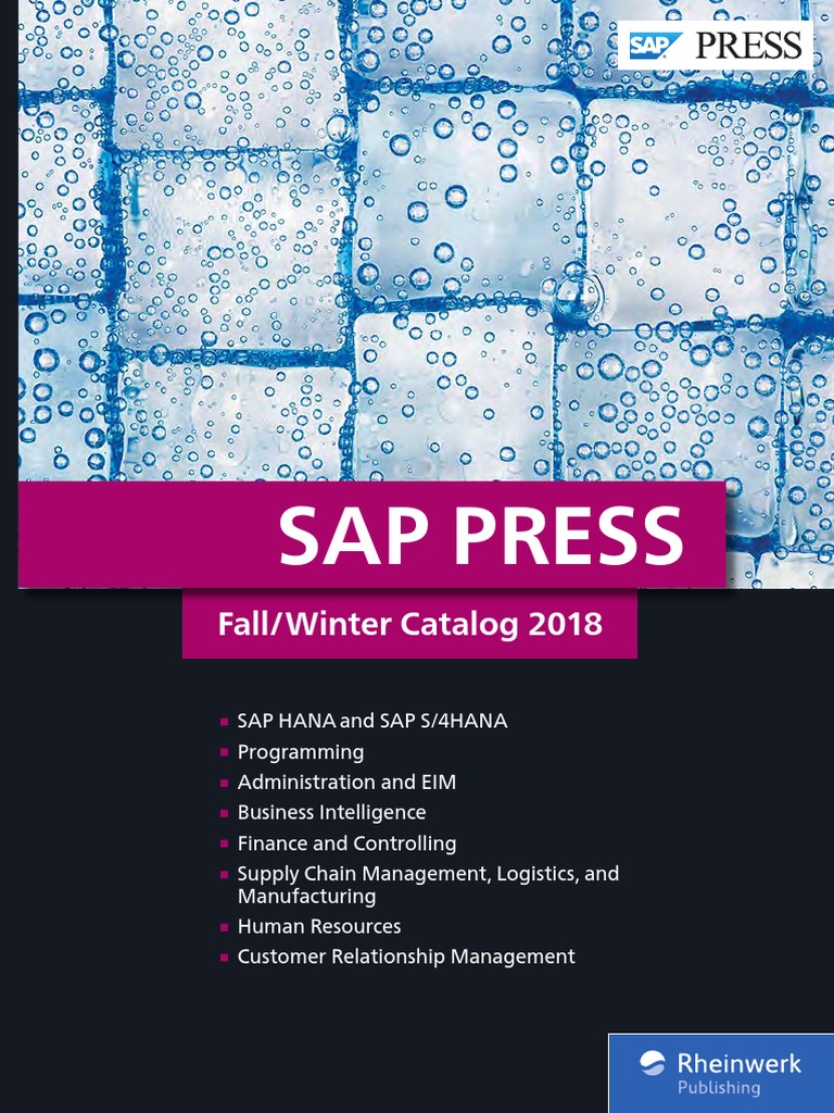 Fall 2018 SAP Press Catalog | PDF | Sap Se | Analytics