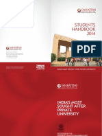 Students Handbook 2014: India'S Most Sought After Private University