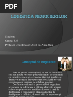 Logistica negocierilor