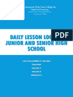 Daily Lesson Log Cover