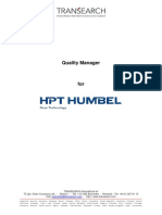 JD Quality Manager - Humbel