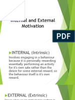 Internal and External Motivation