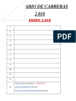 Calendario Anual de Carreras de Montaña 2018