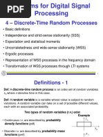 4 Discrete Time Random Processes