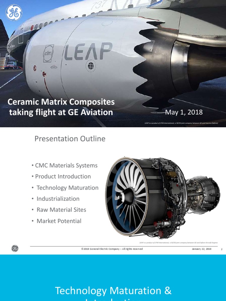 Ceramic Matrix Composites Taking Flight at GE Aviation | PDF ...