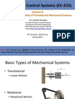 Lecture-3 Modeling of Translational Mechanical Systems
