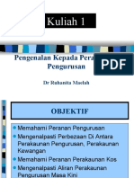 Kuliah 1 - Perakaunan Pengurusan