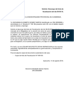 Solicitud descargo acta fiscalización mercado 08-08-18