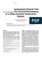 Four-Year Randomized Clinical Trial To Evaluate The Clinical Performance of A Glass Ionomer Restorative System