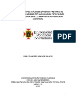 Propuesta para El Análisis de Eficiencia y Retorno