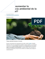 Cómo aumentar la conciencia ambiental