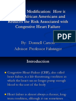 Lifestyle Modification: How It Effects African Americans and Reduces The Risk Associated With Congestive Heart Failure