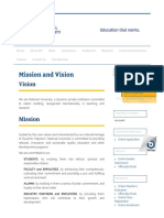 Mission and Vision - National University PDF