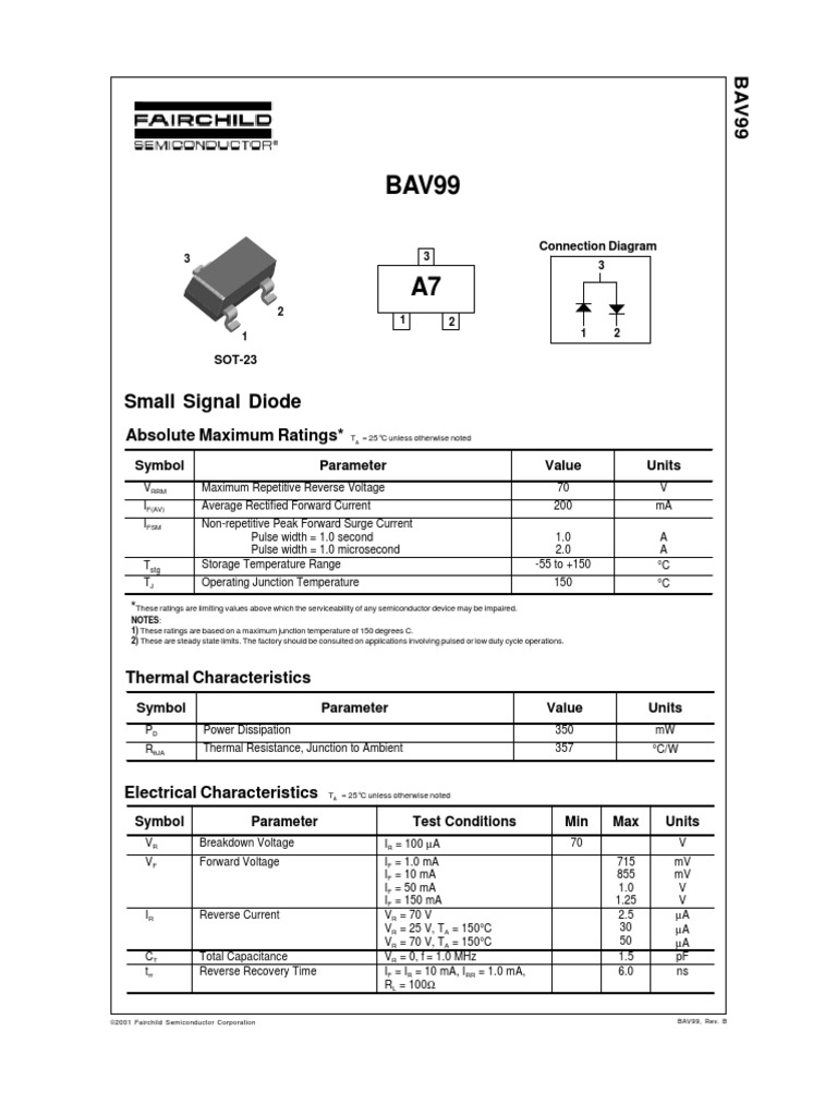Small Signal Diode Absolute Maximum Ratings PDF Diode Rectifier