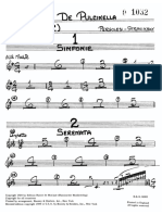STRAVINSKY - Suite Di Pulcinella - Tromba - Trumpet - Trompeta PDF