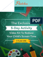 5 Day Activity Video Kit To Take Kids Away From Screen 2 3