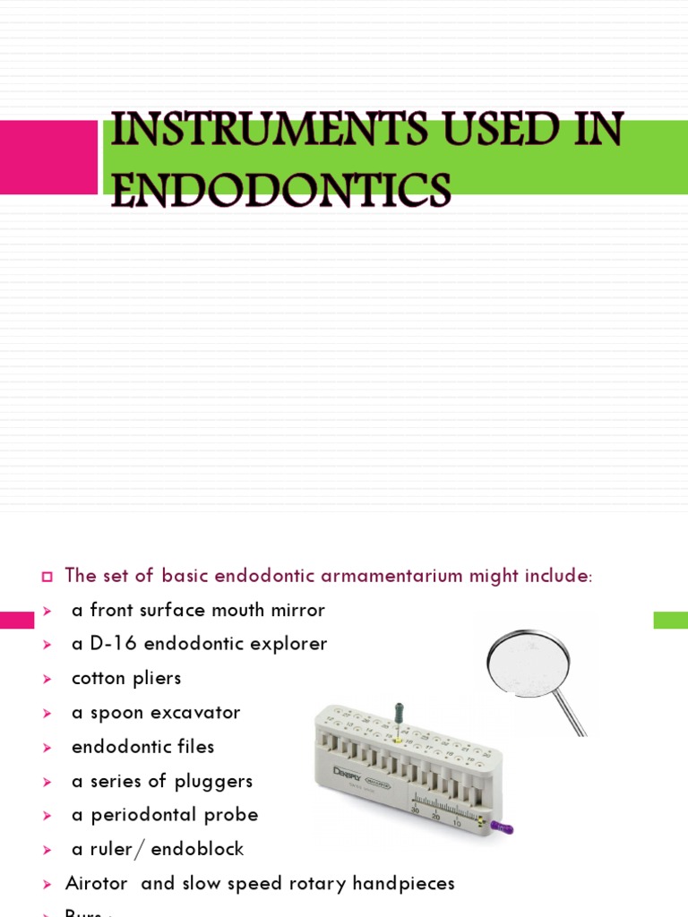 Endodontic Instrumentation Overview | PDF | Nature
