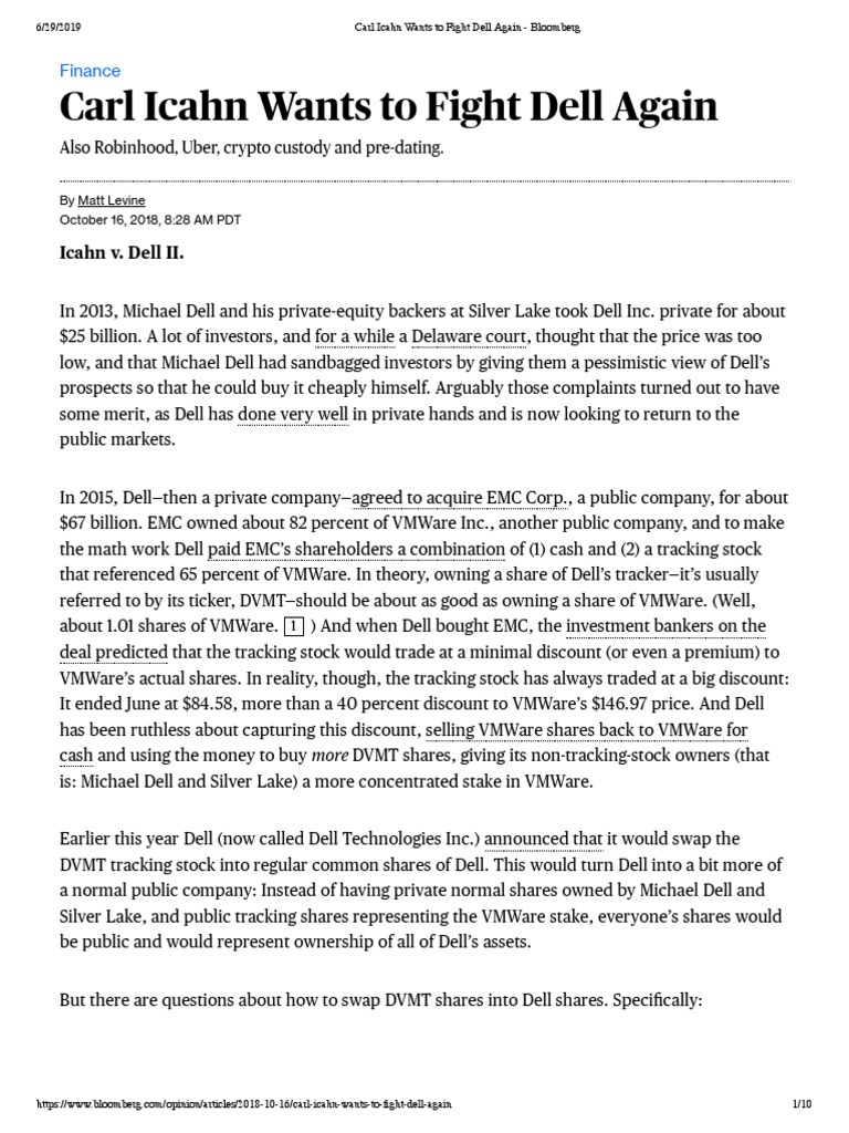 Matt Levine - Payment For Order Flow | PDF | Order (Exchange) | Market Maker