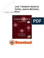 Viewpoint Level 1 Student'S Book by Michael Mccarthy, Jeanne Mccarten, Helen Sandiford
