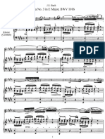 Bach - Concierto en La Menor Por Violín, Flauta, Clavicémbalo y Orquesta de Arcos (Partitura)