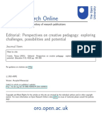 Editorial - Perspectives on creative pedagogy - challenges, possibilities and potential (Cremin, 2015).pdf