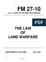 The Law OF Land Warfare
