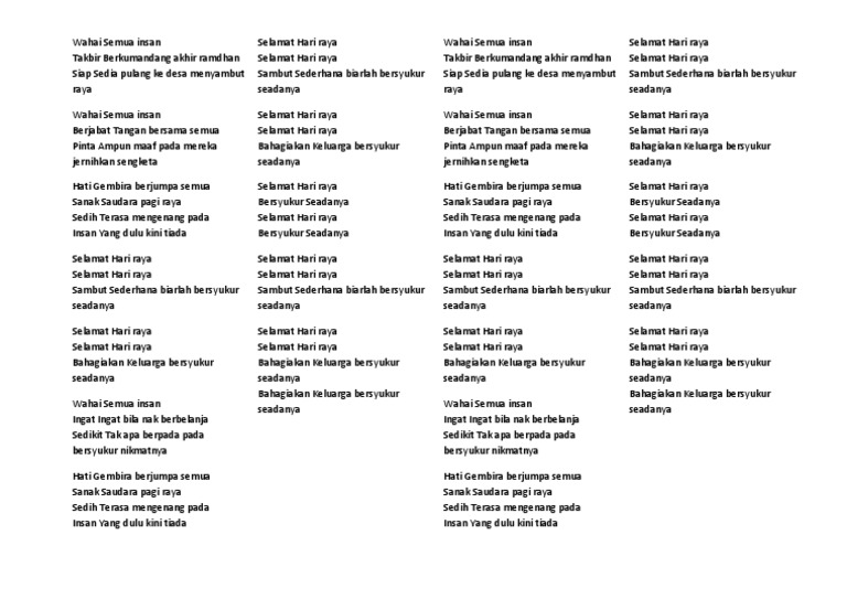 Lirik Lagu Bersyukur Seadanya Pdf