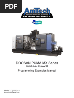 Doosan Generator Puma MX Series Programming Examples Manual | PDF