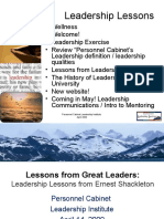 Lessons From Great Leaders Presentation
