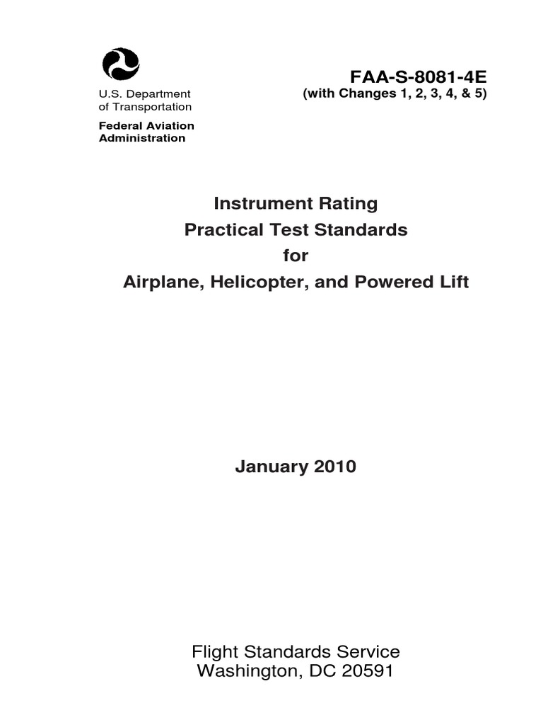 Instrument Rating Pts Change5 PDF PDF Instrument Flight Rules