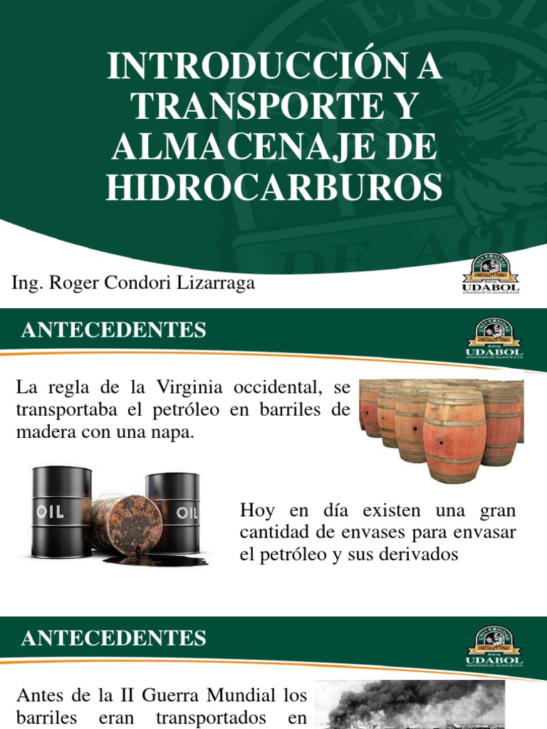 Transporte y Almacenaje de Hidrocarburos | PDF | Petróleo | Gas natural