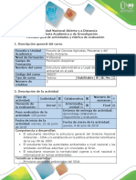 Guía de Actividades y Rubrica de Evaluacion Fase 1 - SINA (Ley 99 de 1993) y Legislación Ambiental Del Colombia