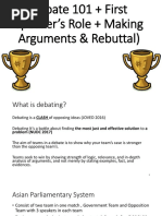Understanding Debate Motions | PDF | Policy | Argument