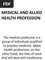 Overview of Allied Health Professions | PDF | Health Professional ...